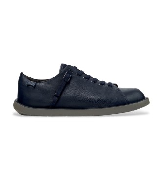 Camper Wagon Leren Sneakers navy
