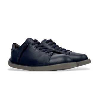 Camper Wagon Leren Sneakers navy