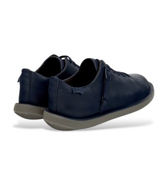 Camper Wagon Leren Sneakers navy