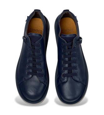 Camper Wagon Leren Sneakers navy