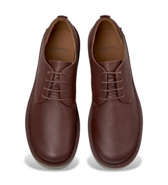 Camper Sapatos de couro para carro�as castanhas
