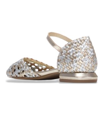 Carmela Bailarinas em pele 163130 douradas