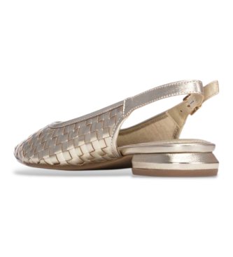 Carmela Bailarinas em pele 163176 douradas