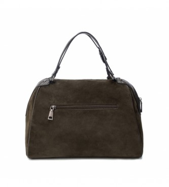 Carmela Leather handbag 086584 green -23x35x16cm
