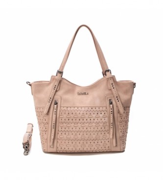 Carmela Leather handbag 086687 pink -27x40x10cm