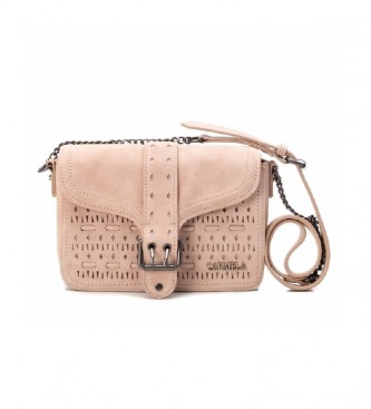 Carmela Leather shoulder bag 086688 pink -15x23x9cm