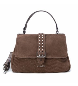 Carmela Leather handbag 186015 brown -24x33x13cm