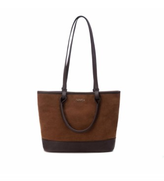 Carmela Leather handbag 186017 brown -28x42x13cm
