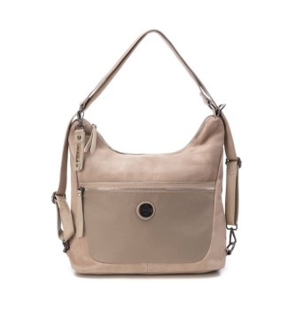 Carmela Leather bag 186033 beige -30x35x14cm