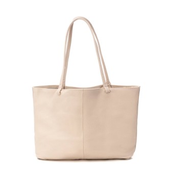 Carmela Leather Handbag 186090 beige
