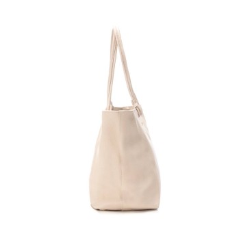 Carmela Leather Handbag 186090 beige