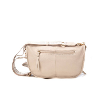Carmela Leather Handbag 186091 beige