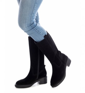 Carmela Leather boots 068034 black -5 cm heel