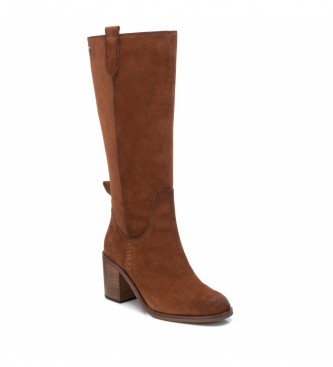 Carmela Leather boots 160059 brown -Height heel: 7cm