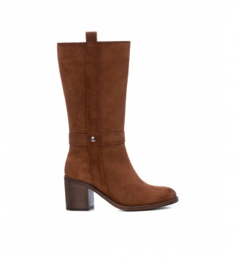 Carmela Leather boots 160061 brown -Height heel: 7cm