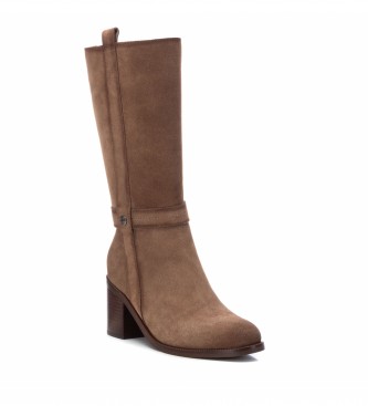 Carmela Leather boots 160061 brown -Height heel: 7cm