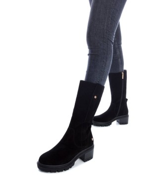 Carmela Usnjeni škornji 160966 črni -Višina pete 6 cm