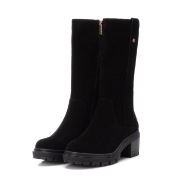 Carmela Leather Boots 160966 black -Heel height 6cm