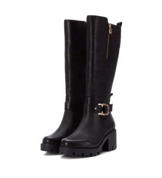 Carmela Leather Boots 161077 black -Heel height 7cm
