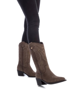 Carmela Bottines en cuir 161882 marron