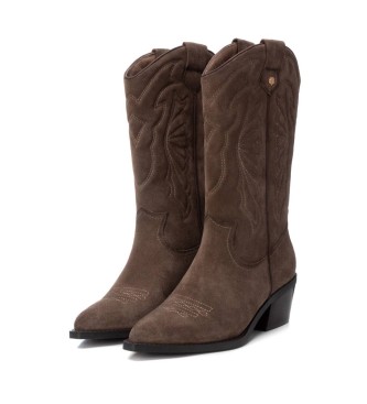 Carmela Bottines en cuir 161882 marron