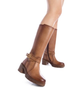 Carmela Bottes en cuir 161976 Marron