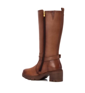 Carmela Bottes en cuir 161976 Marron