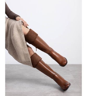 Carmela Bottes en cuir 162691 marron