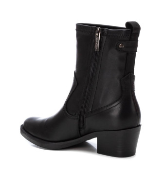 Carmela Leather ankle boots 161115 black -heel height: 7cm