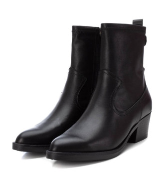 Carmela Leather ankle boots 161115 black -heel height: 7cm