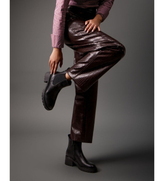 Carmela Ankelst�vlar i l�der 162563 svart