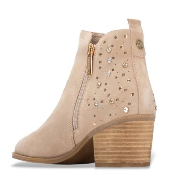 Carmela Bottines en cuir 163151 marron