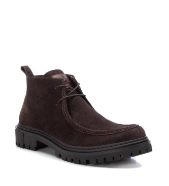 Carmela Bottines en cuir 161211 marron