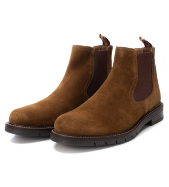 Carmela Botins em pele 161702 castanho