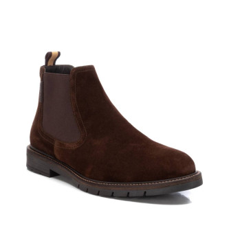 Carmela Botins em pele 161702 castanho