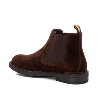 Carmela Botins em pele 161702 castanho