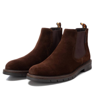 Carmela Botins em pele 161702 castanho