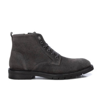 Carmela Botins em pele 161703 cinzento