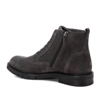 Carmela Botins em pele 161703 cinzento