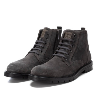 Carmela Botins em pele 161703 cinzento