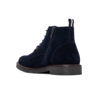 Carmela Bottines en cuir 162676 navy
