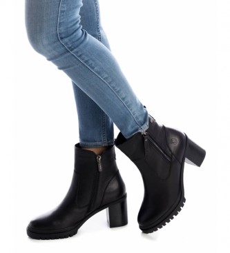 Carmela Leather ankle boots 067912 black -Height heel: 7 cm