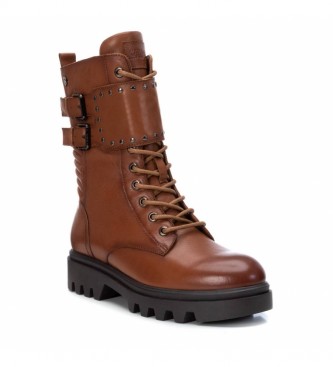 Carmela Leather ankle boots 067947 camel