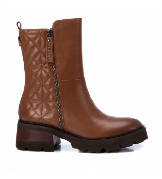 Carmela Leather ankle boots 068140 camel
