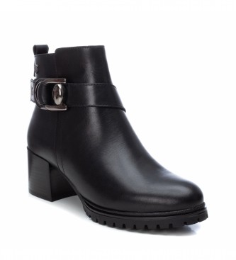 Carmela Leather ankle boots 160045 black -Height: 6cm