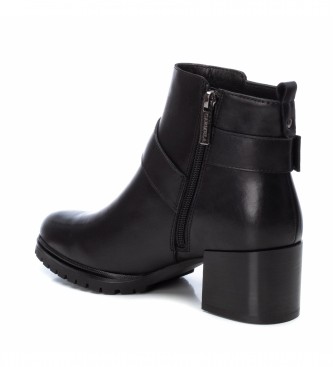 Carmela Leather ankle boots 160045 black -Height: 6cm