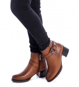 Carmela Leather ankle boots 160045 brown -Height heel: 6cm