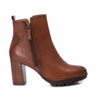 Carmela Leather ankle boots 160054 brown -Height heel: 9cm