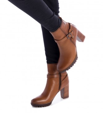 Carmela Leather ankle boots 160056 brown -Height heel: 8cm