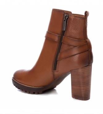 Carmela Leather ankle boots 160056 brown -Height heel: 8cm